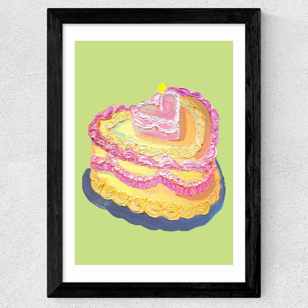 East End Prints Heart Cake