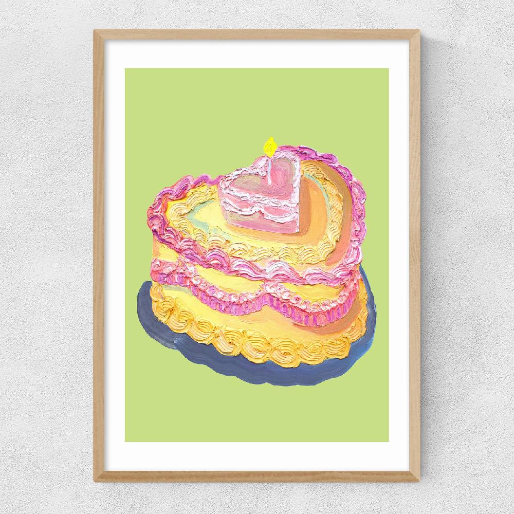 East End Prints Heart Cake