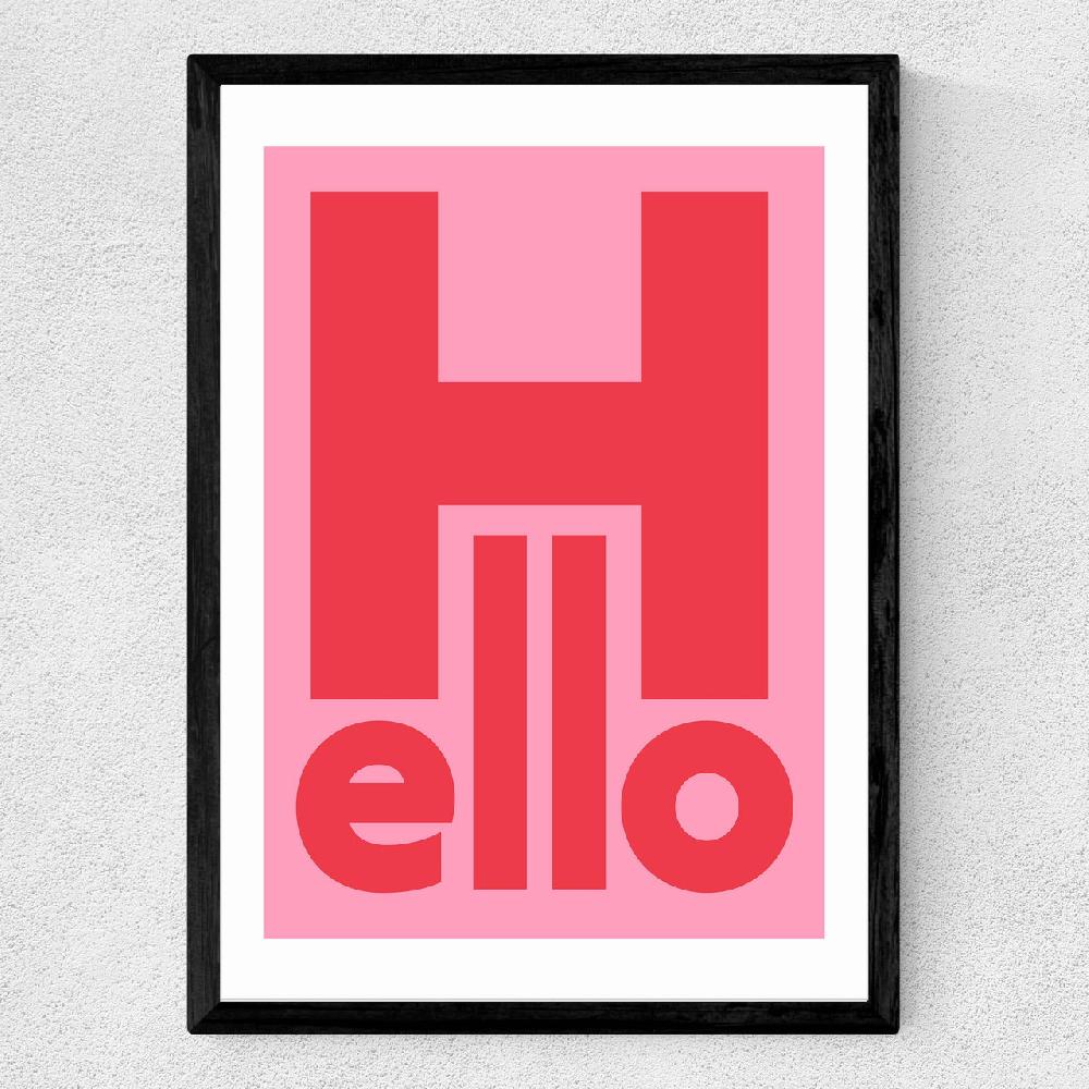 East End Prints Hello By Rocket Jack
