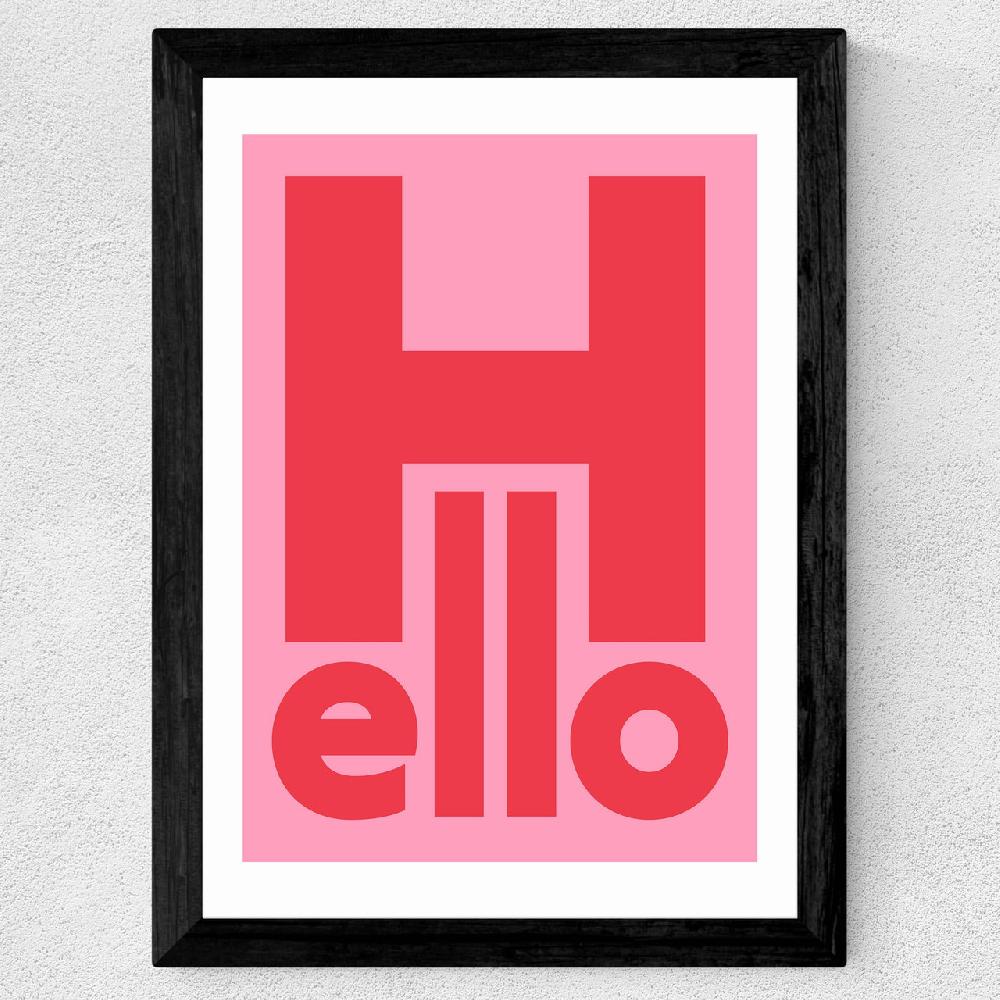 East End Prints Hello By Rocket Jack