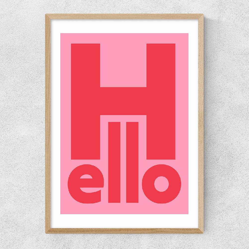 East End Prints Hello By Rocket Jack