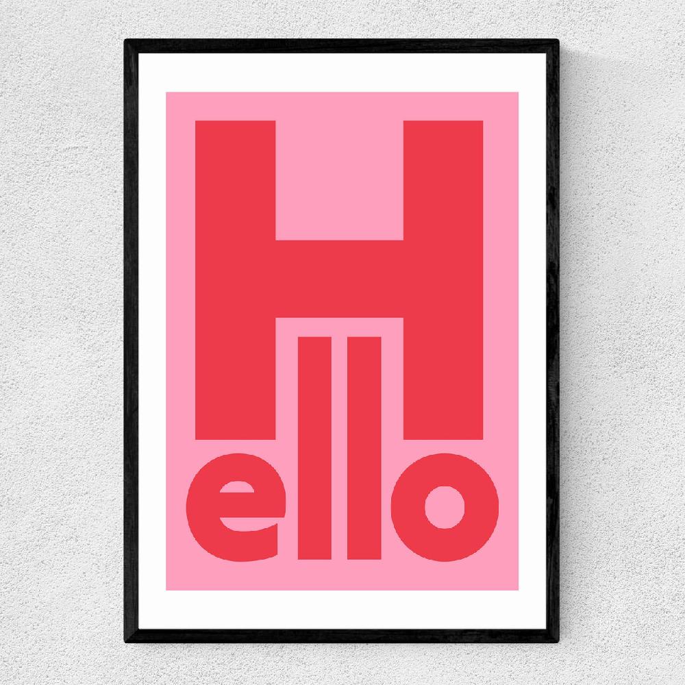 east end prints Hello by Rocket Jack