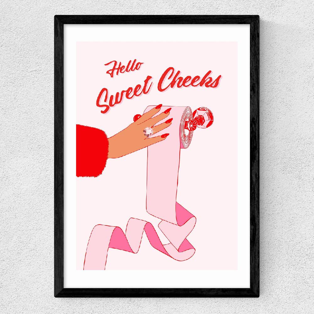 East End Prints Hello Sweet Cheeks