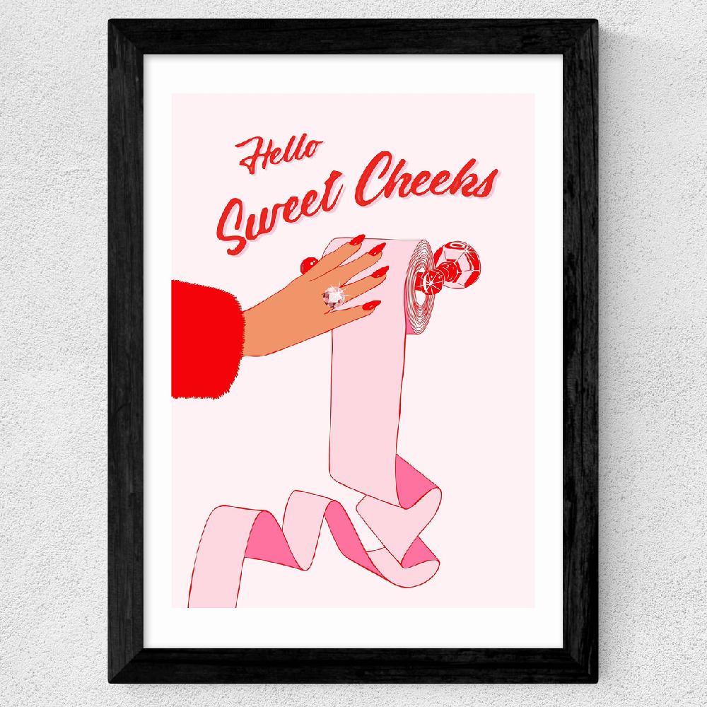 East End Prints Hello Sweet Cheeks