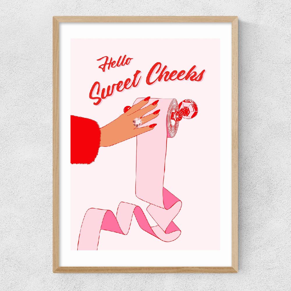East End Prints Hello Sweet Cheeks