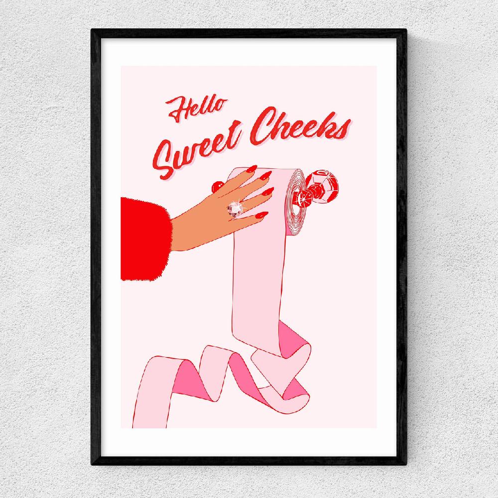 east end prints Hello Sweet Cheeks