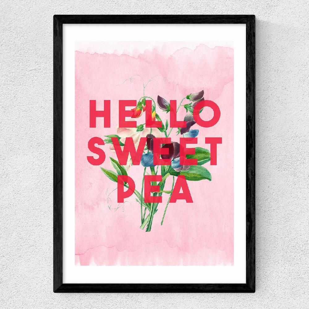East End Prints Hello Sweet Pea