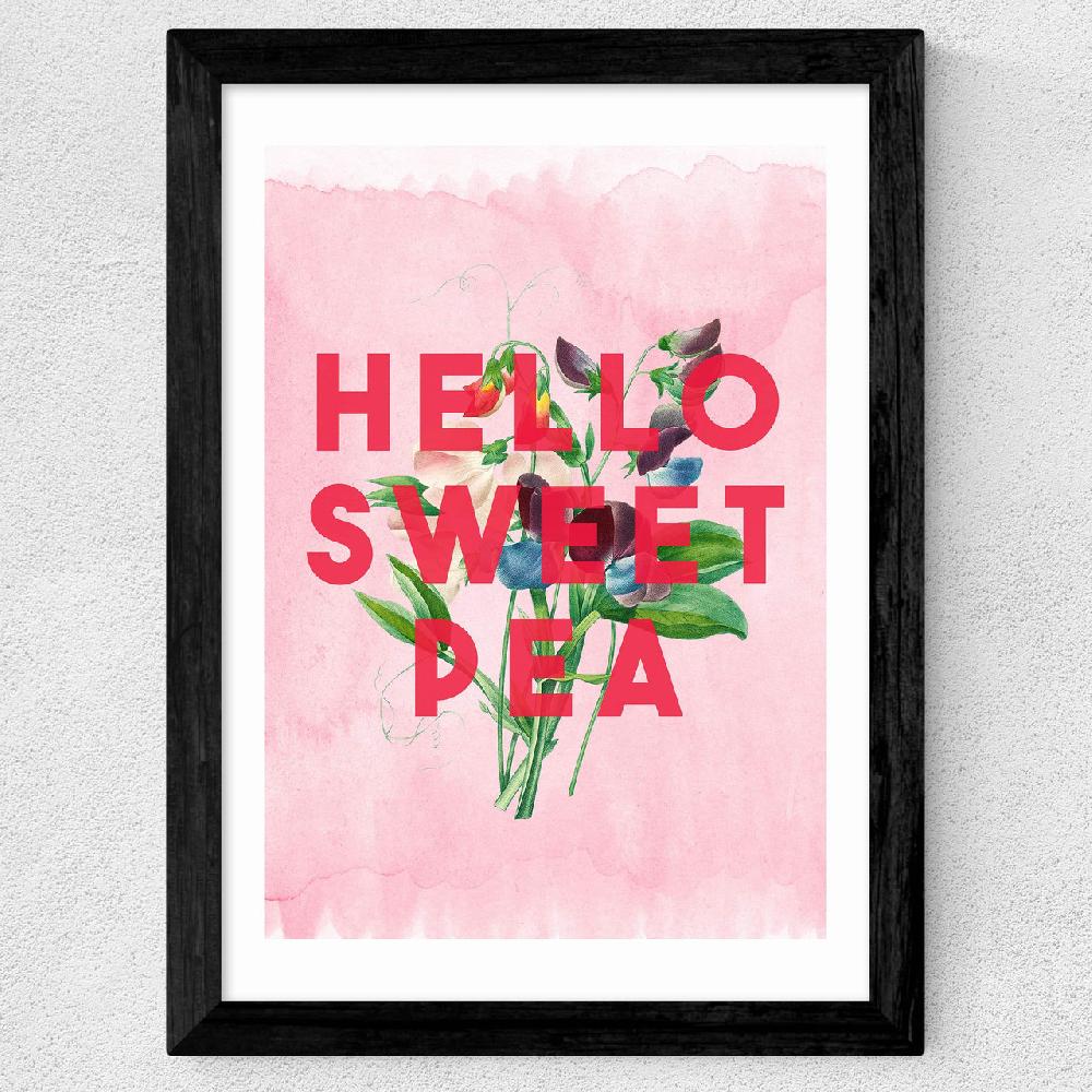 East End Prints Hello Sweet Pea
