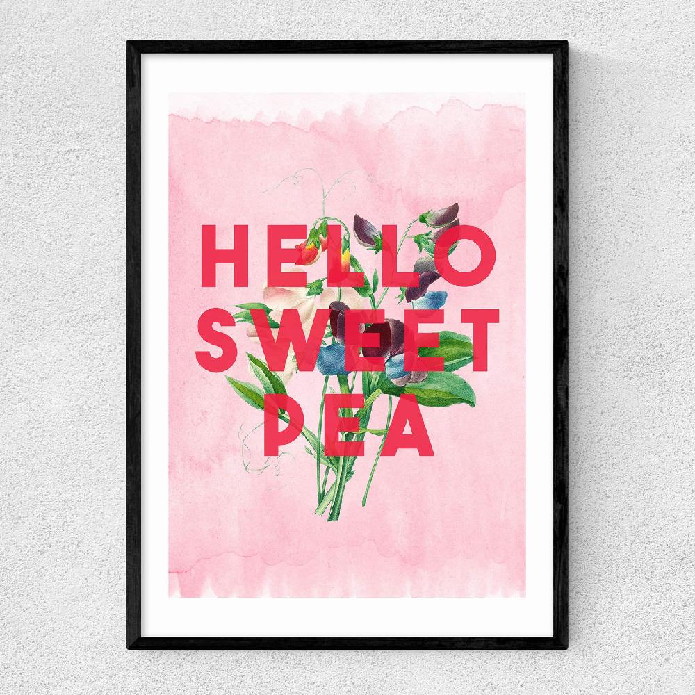east end prints Hello Sweet Pea