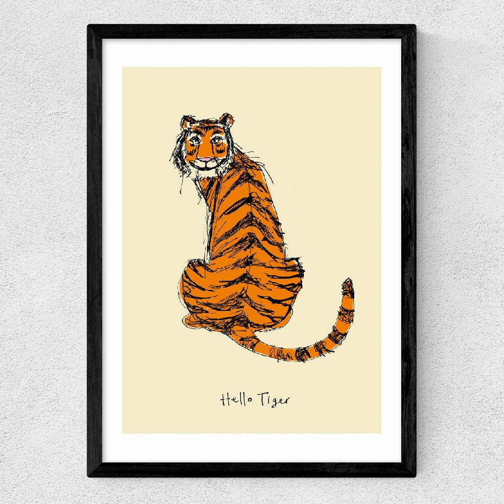 East End Prints Hello Tiger By Poet And Painter