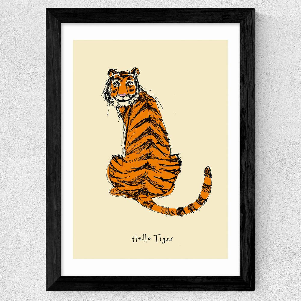 East End Prints Hello Tiger By Poet And Painter