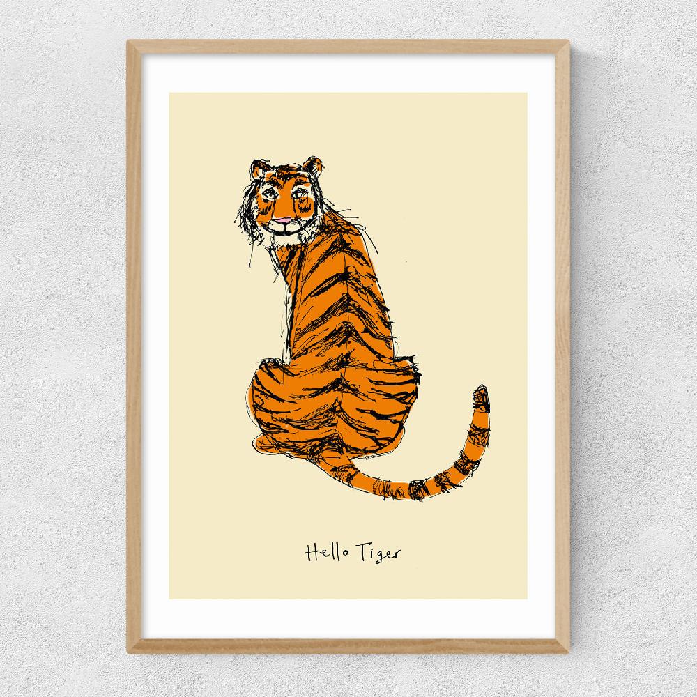 East End Prints Hello Tiger By Poet And Painter