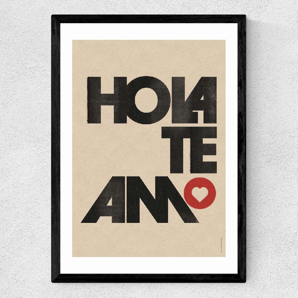 East End Prints Hola Te Amo
