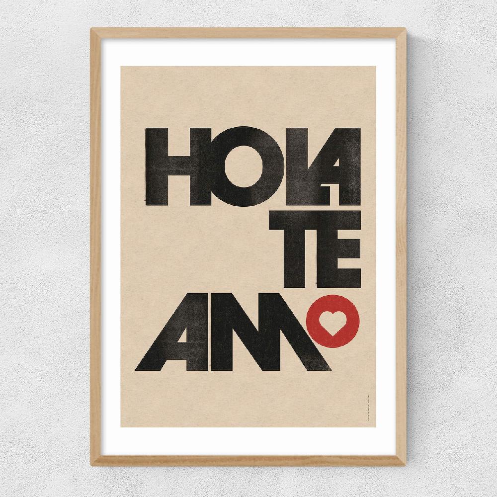 East End Prints Hola Te Amo