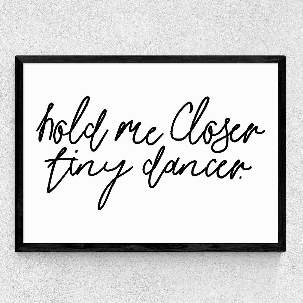East End Prints Hold Me Closer