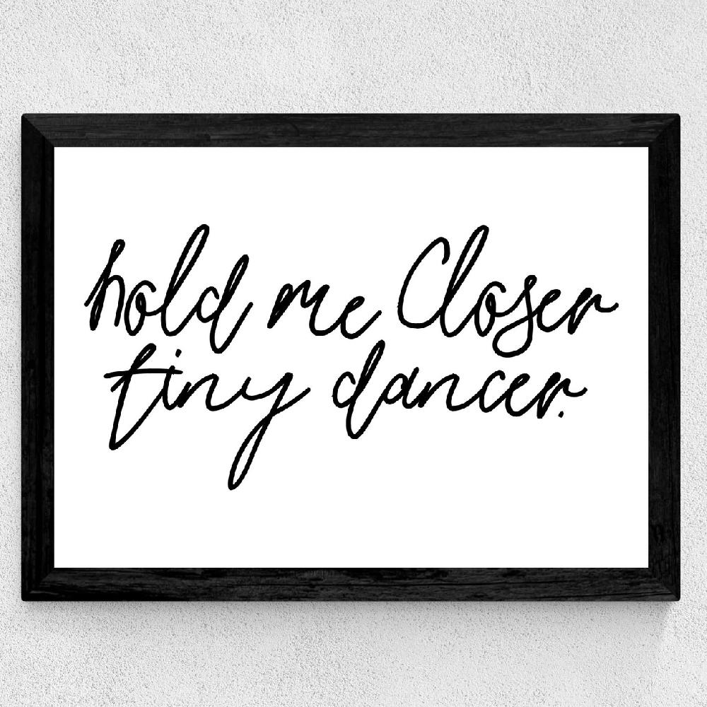 East End Prints Hold Me Closer