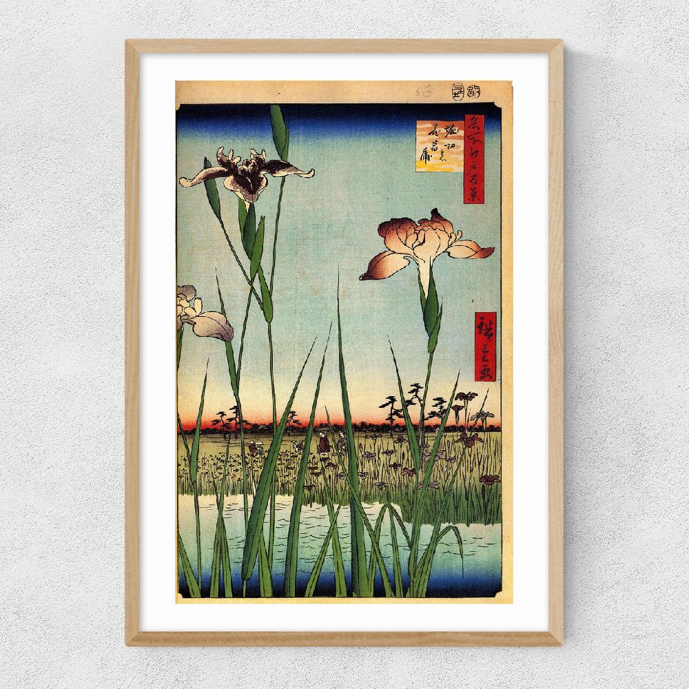 East End Prints Horikiri Iris Garden By Hiroshige