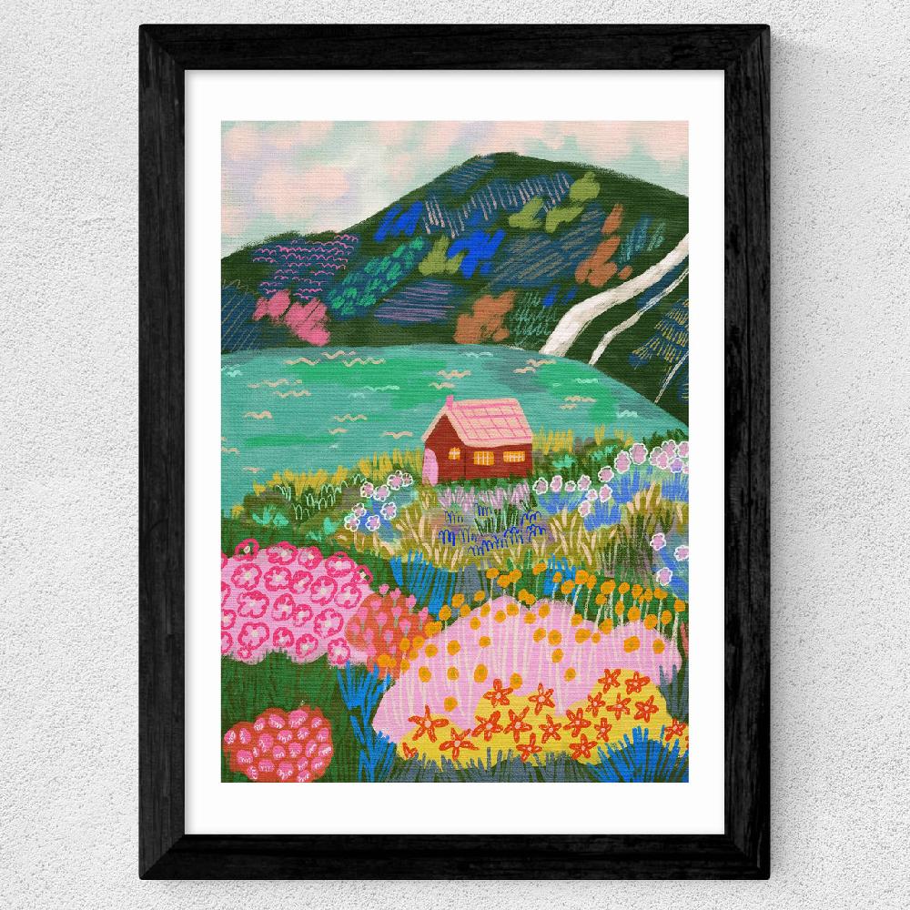 East End Prints House By The Lake