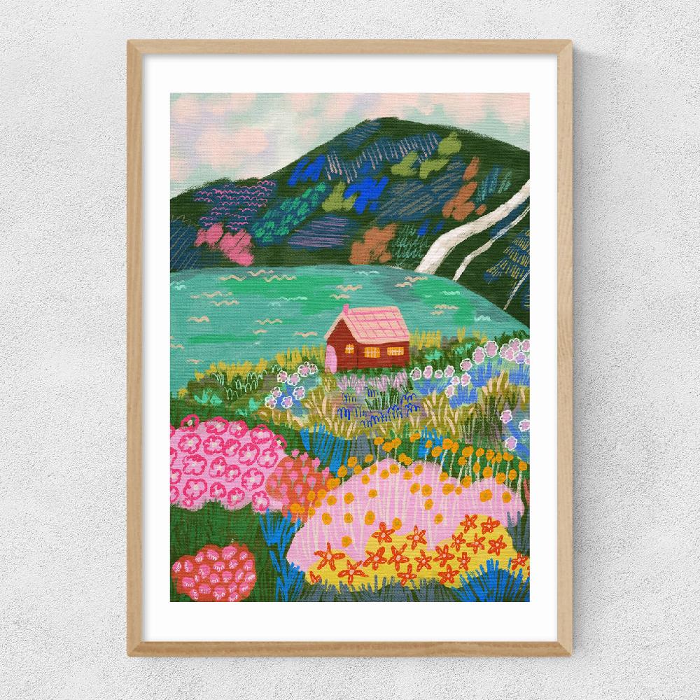 East End Prints House By The Lake