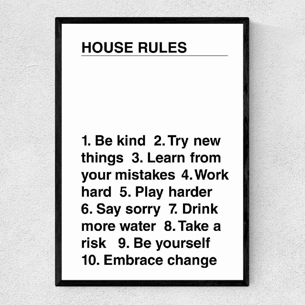 east end prints House Rules