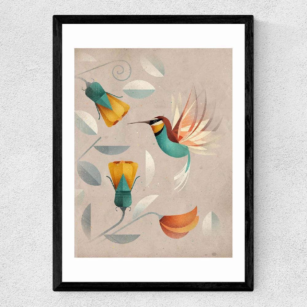 East End Prints Hummingbird By Dieter Braun