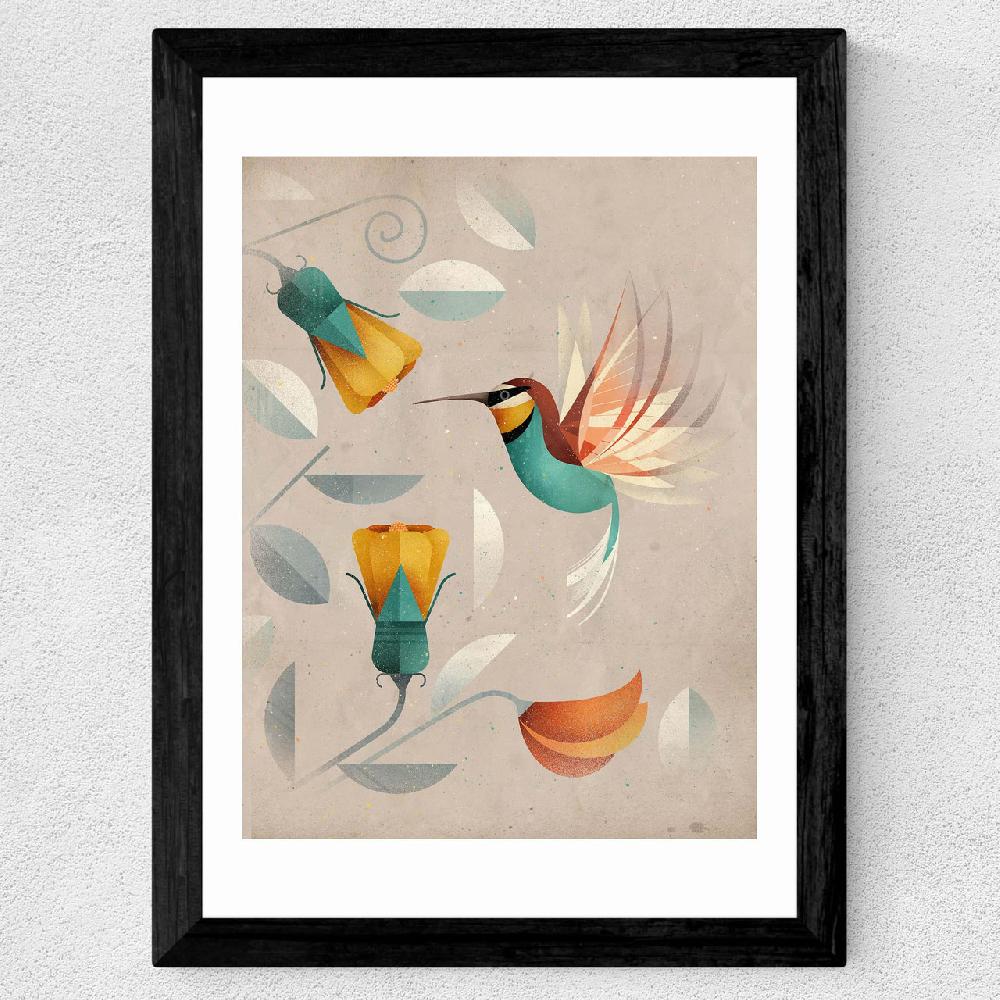 East End Prints Hummingbird By Dieter Braun