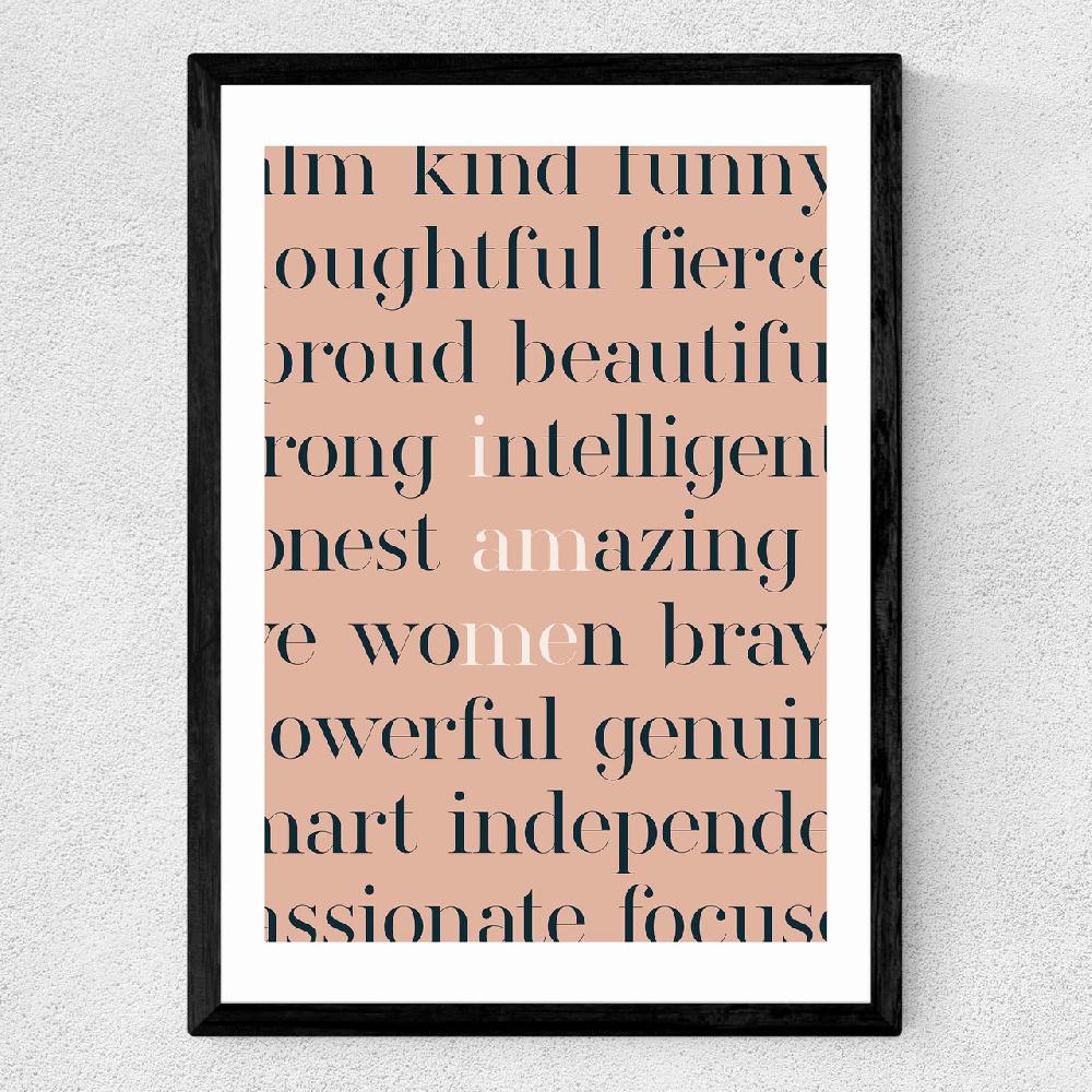 East End Prints I Am Woman