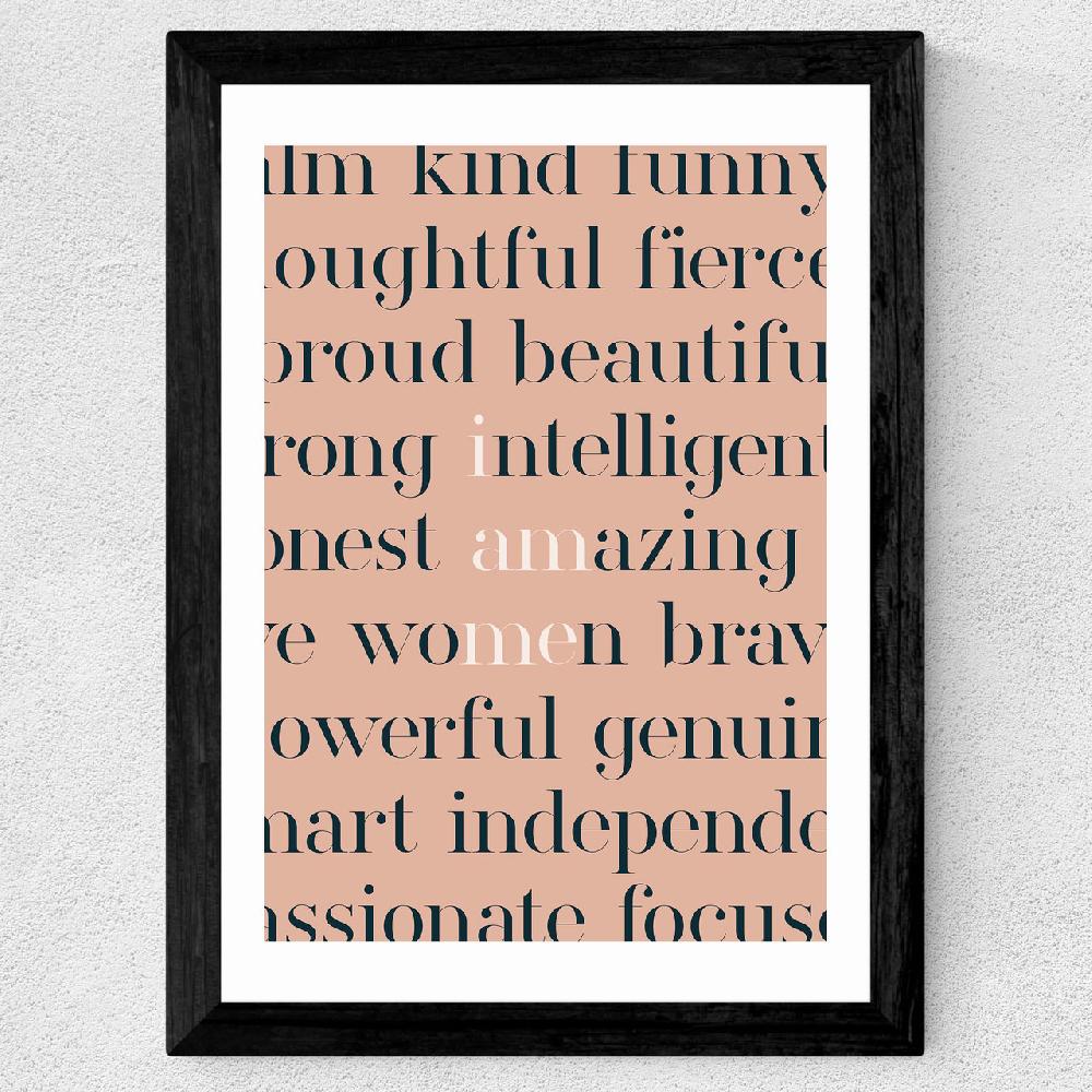 East End Prints I Am Woman