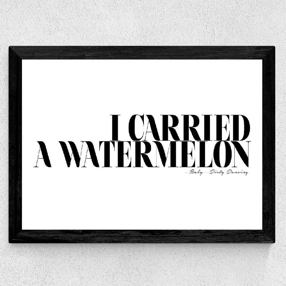 East End Prints I Carried A Watermelon