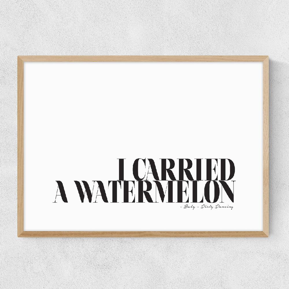 East End Prints I Carried A Watermelon