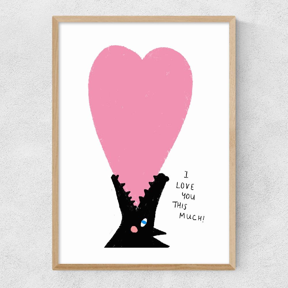 East End Prints I Love You This Much