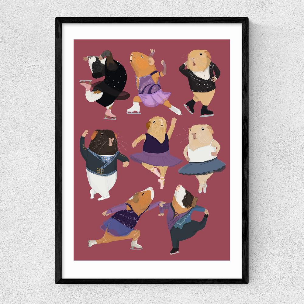 east end prints Ice Skating and Ballet