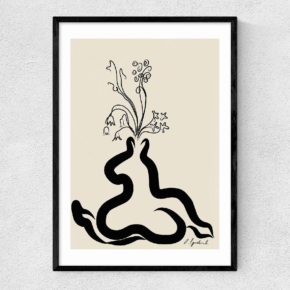 east end prints Inky Flowers