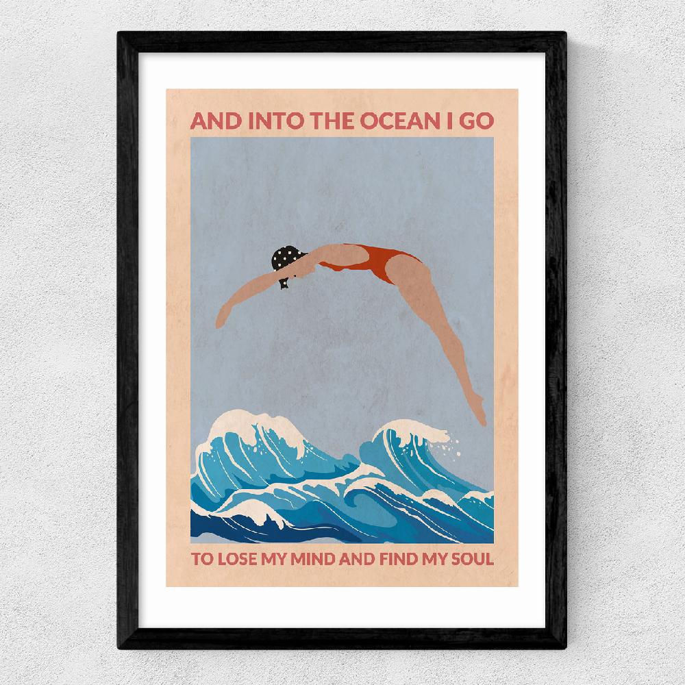 East End Prints Into The Ocean I Go