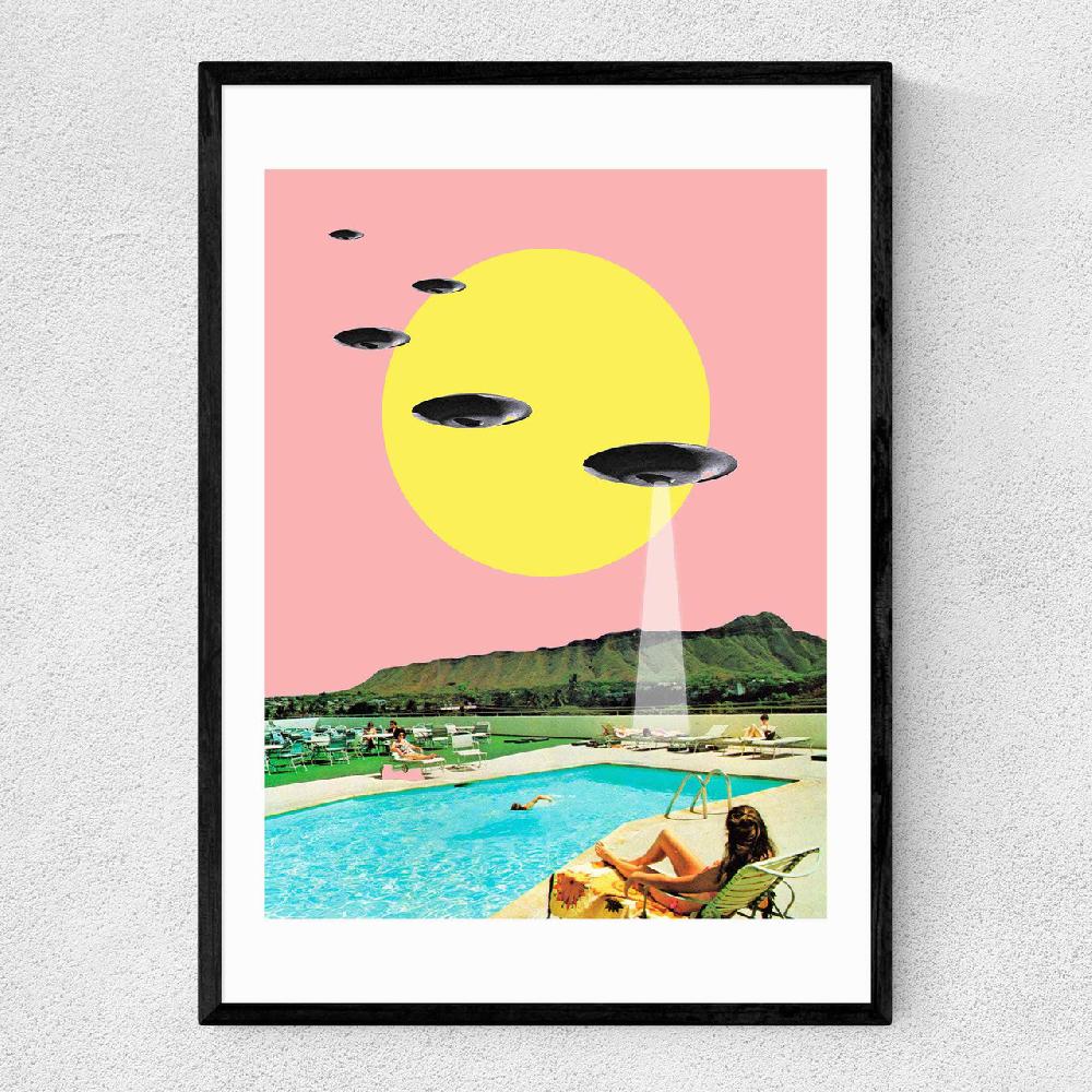 east end prints Invasion on Vacation (UFO in Hawaii)
