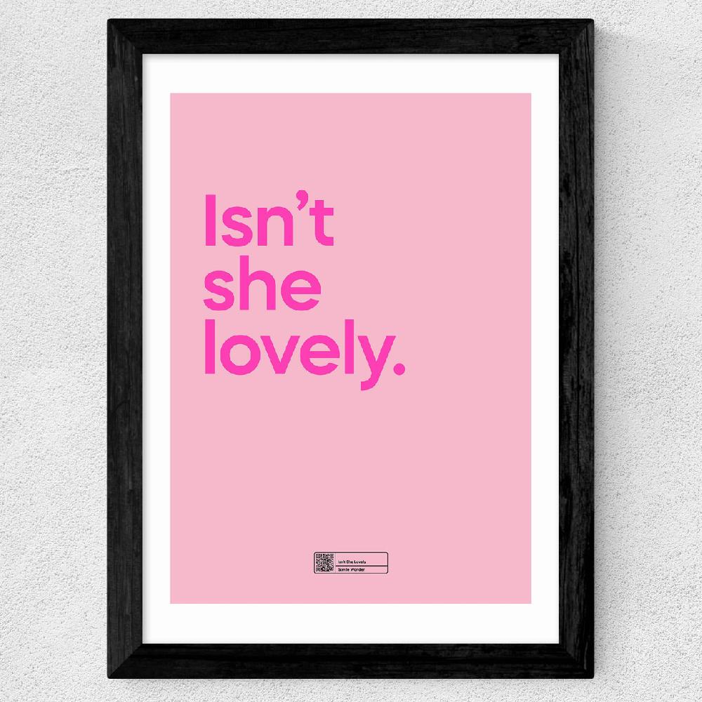 East End Prints Isn't She Lovely