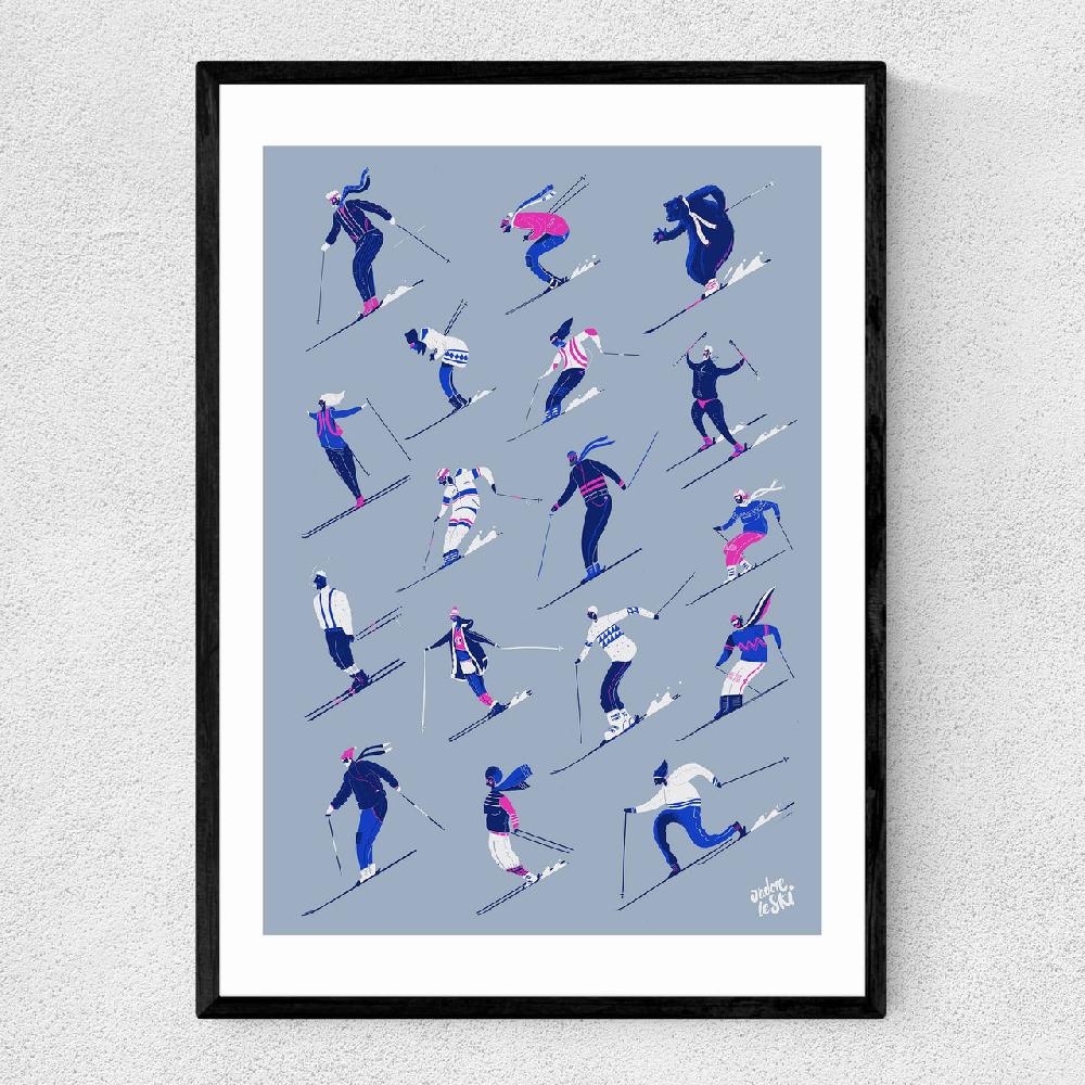 east end prints J'adore Le Ski