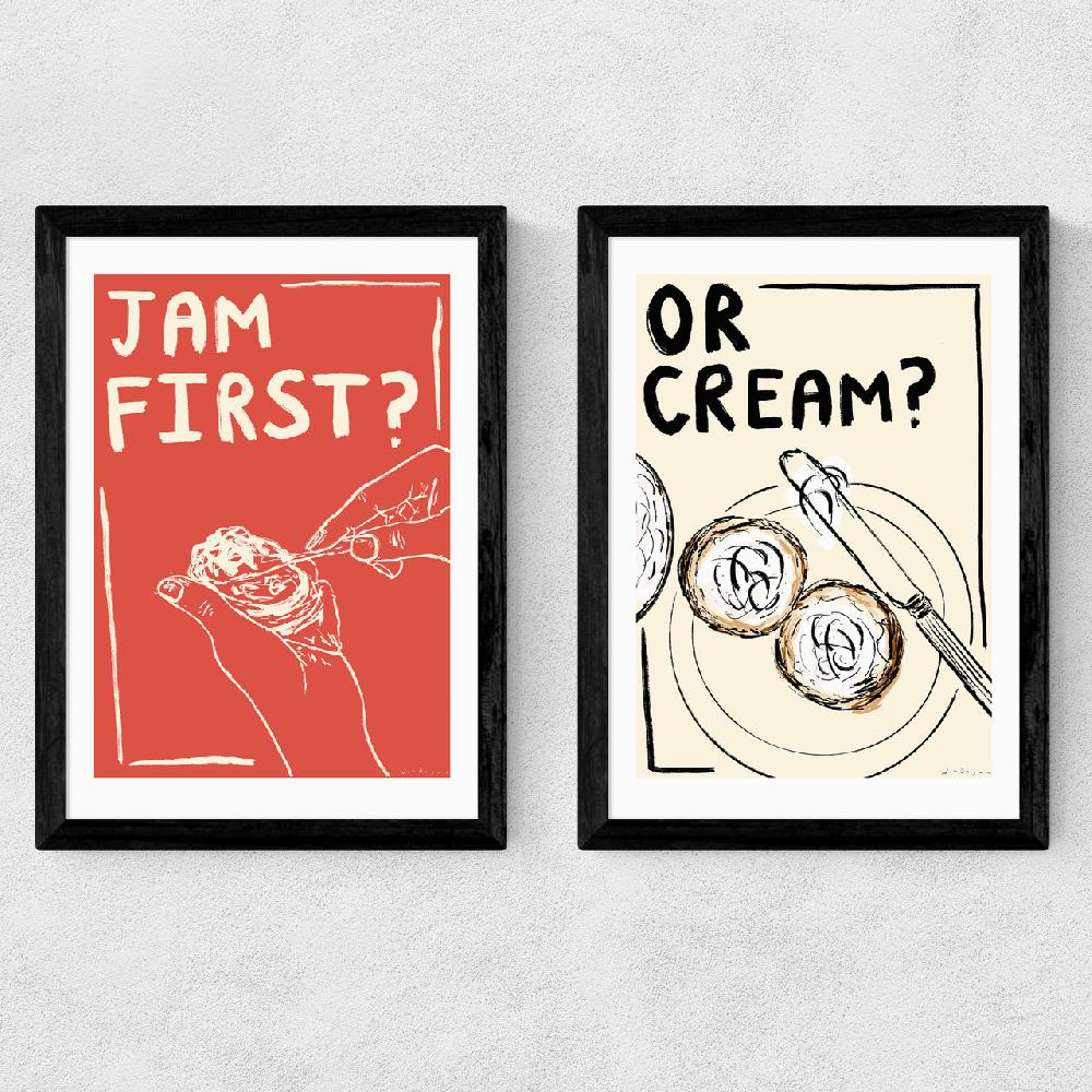 East End Prints Jam Or Cream?