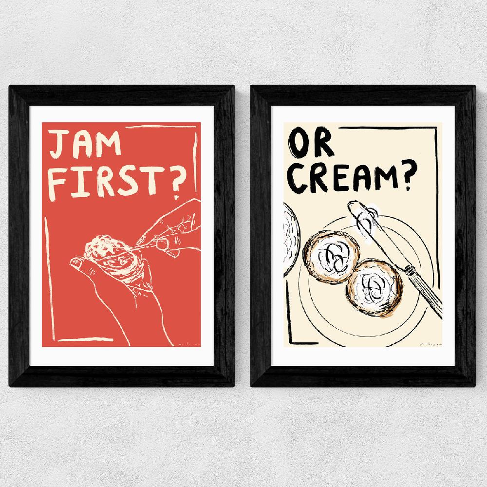 East End Prints Jam Or Cream?