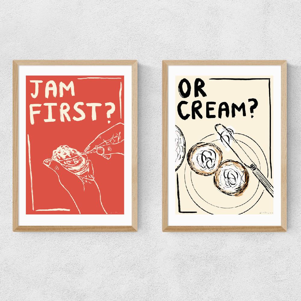 East End Prints Jam Or Cream?