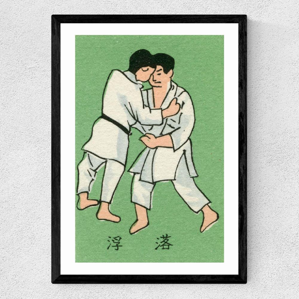 East End Prints Japanese Wrestlers Matchbox