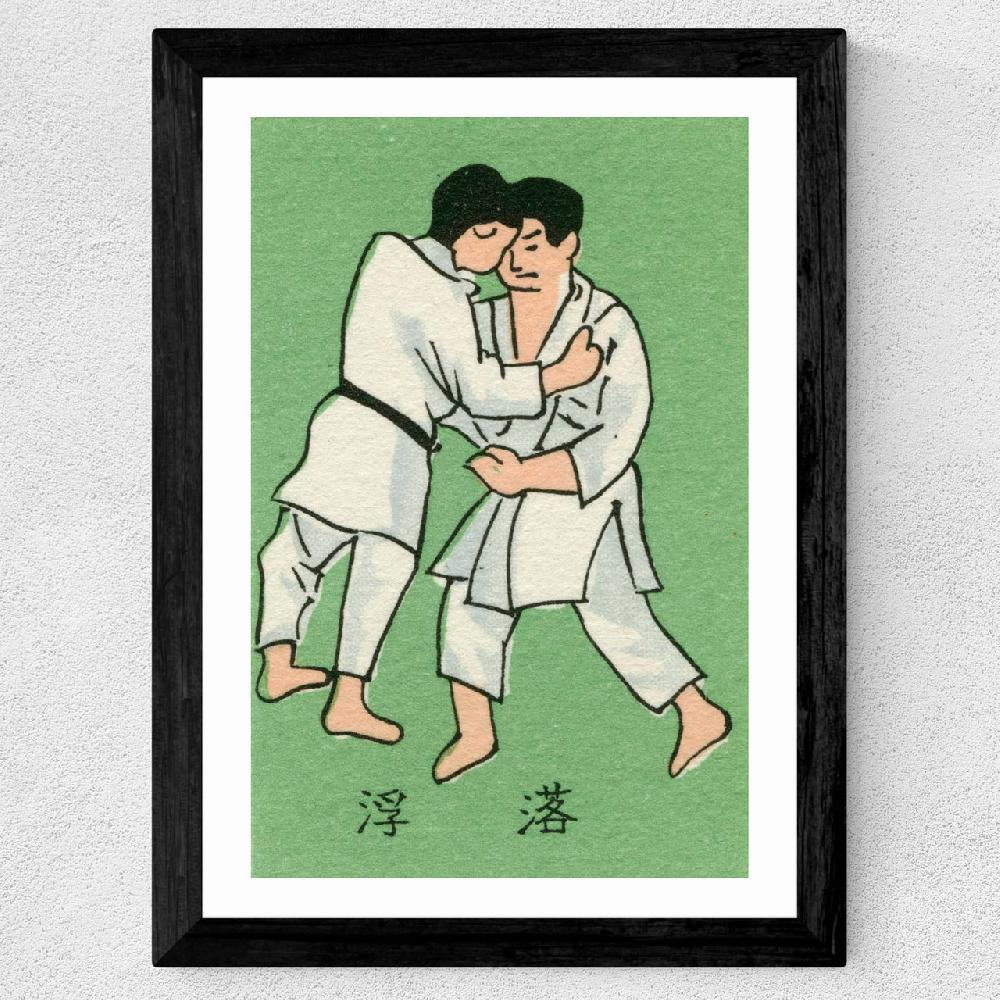 East End Prints Japanese Wrestlers Matchbox