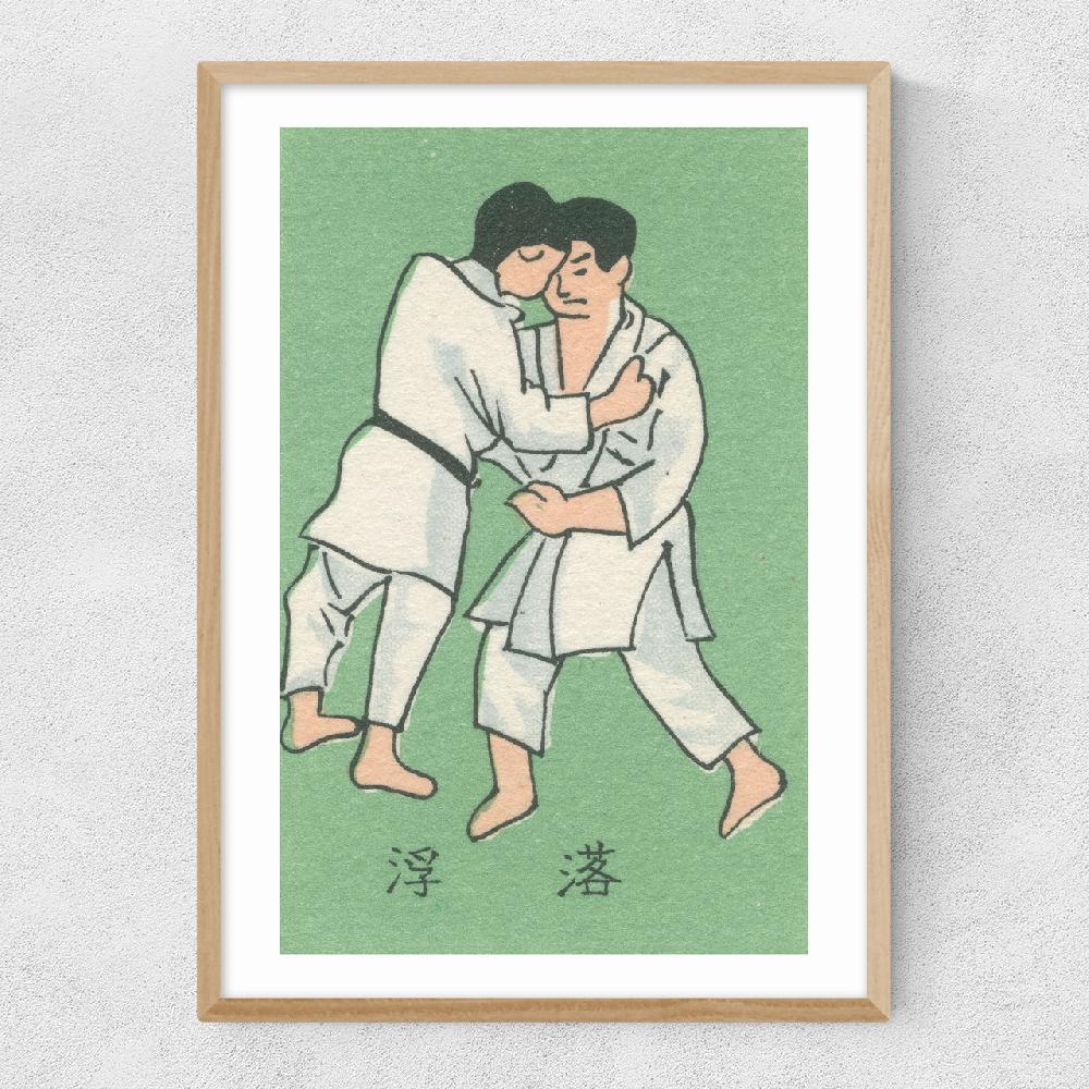 East End Prints Japanese Wrestlers Matchbox