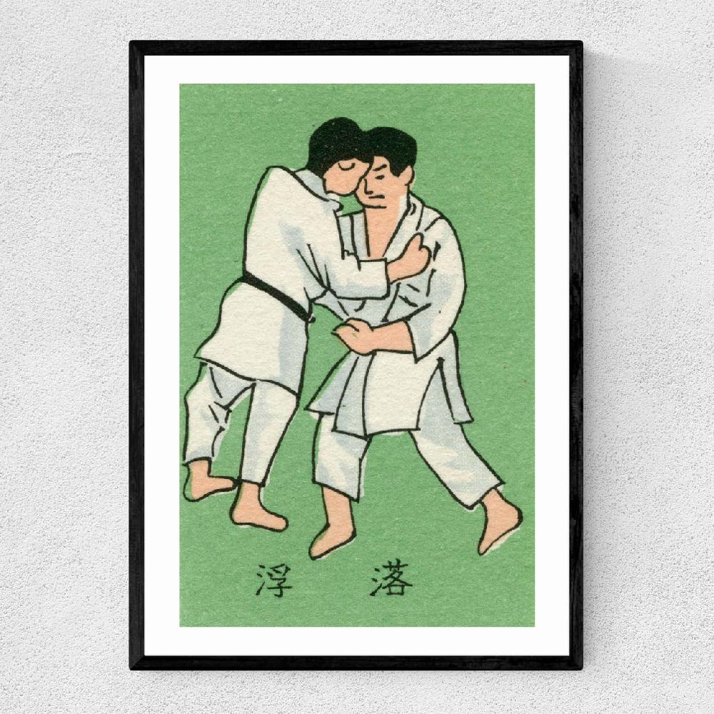 east end prints Japanese Wrestlers Matchbox