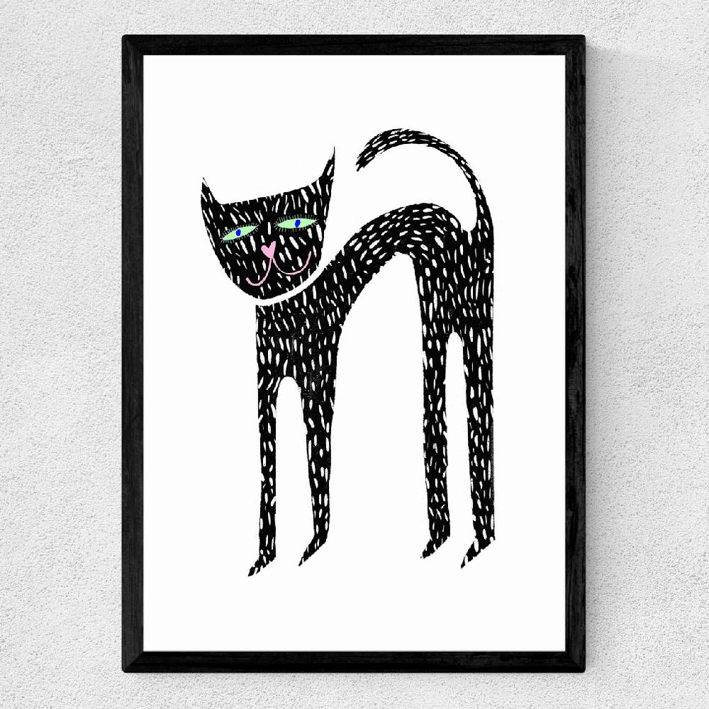 East End Prints Je Suis Un Chat