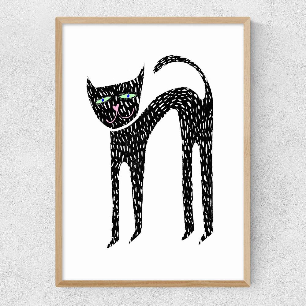 East End Prints Je Suis Un Chat