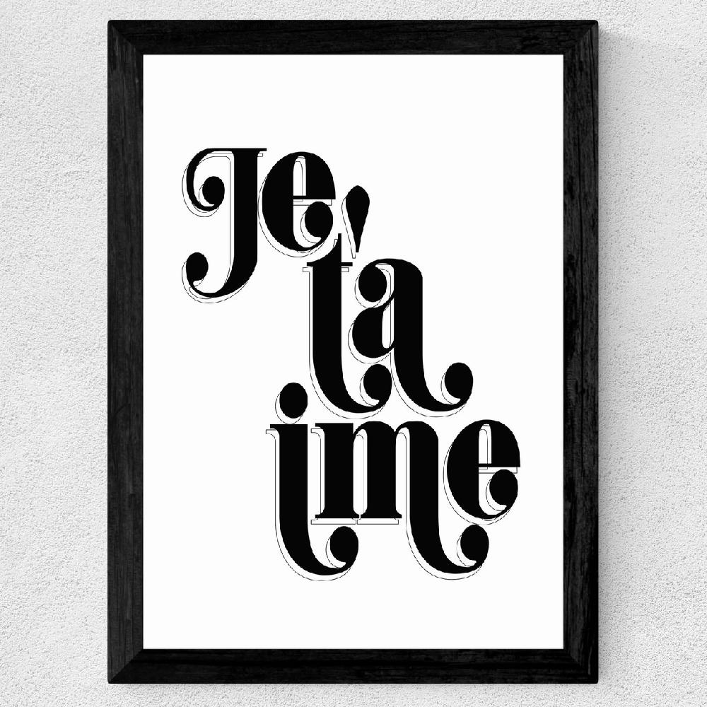 East End Prints Je T'aime By Honeymoon Hotel