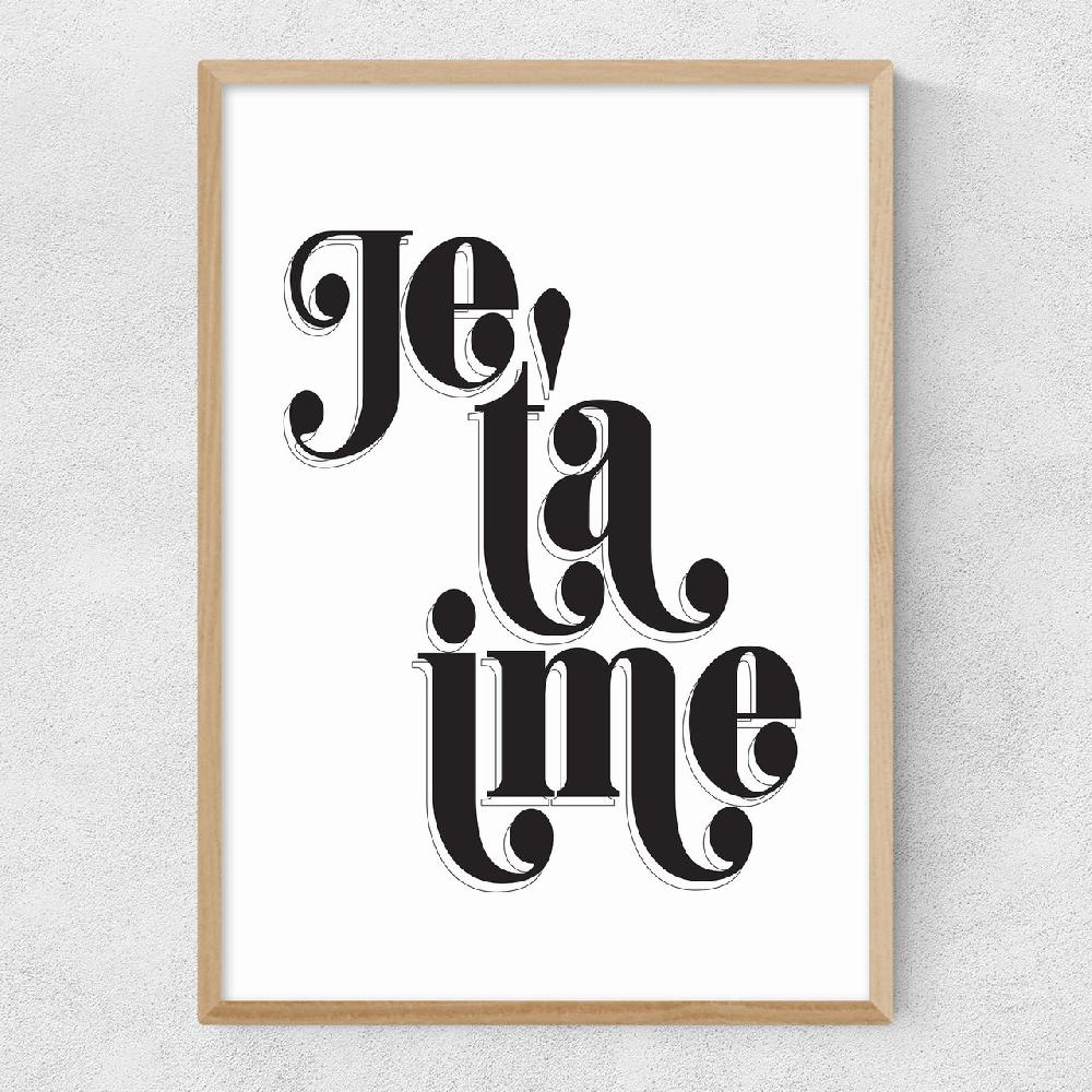 East End Prints Je T'aime By Honeymoon Hotel