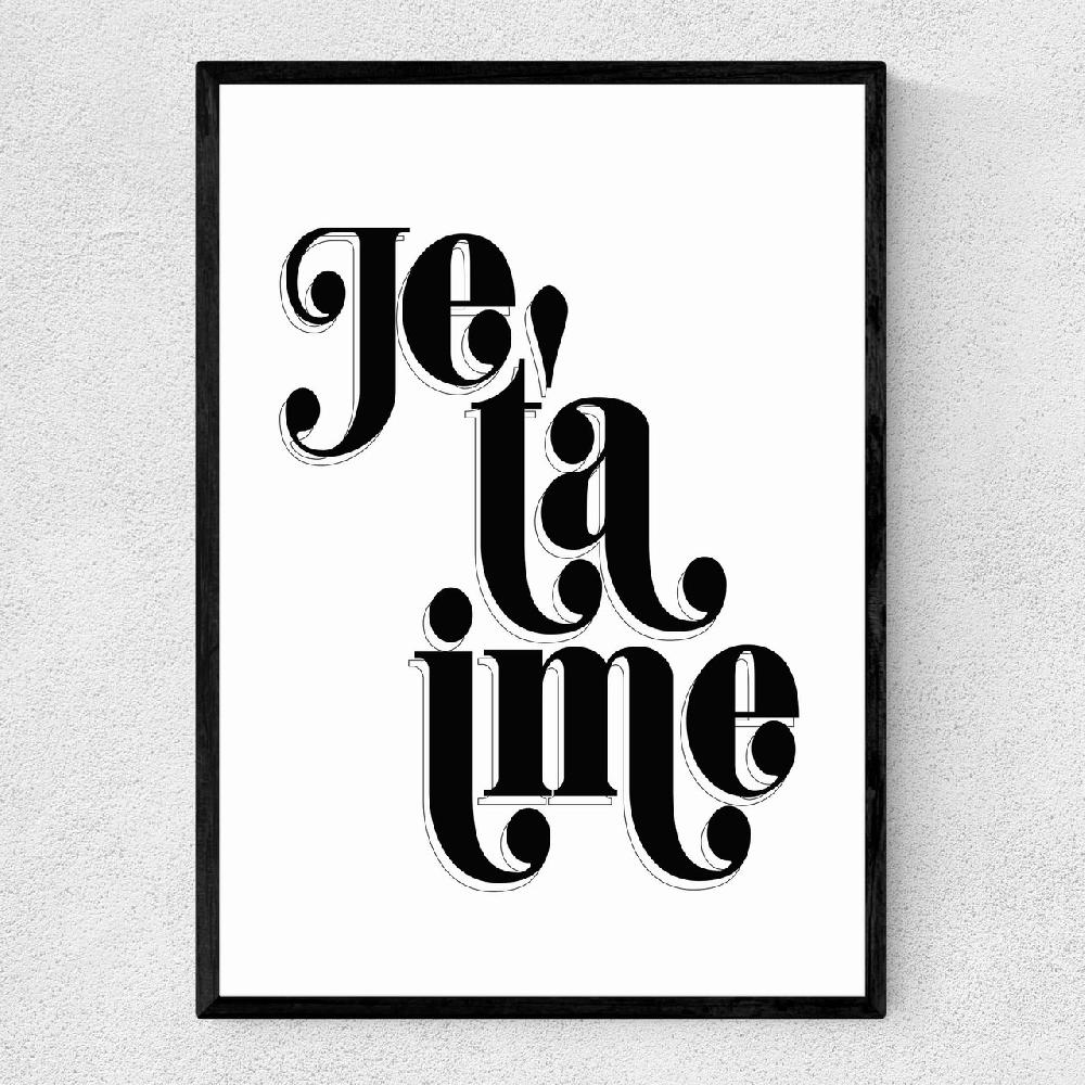east end prints Je T'aime by Honeymoon Hotel