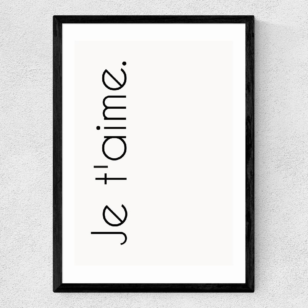 East End Prints Je Taime